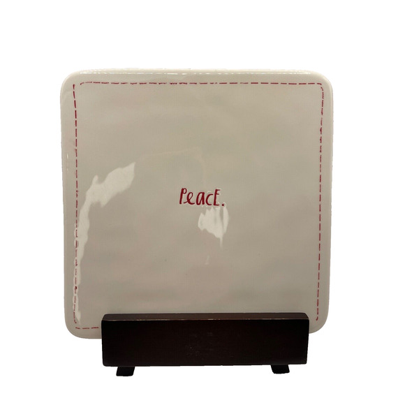 RAE DUNN Christmas Collection “GINGERBREAD" Pan Baking Dish & Hot Plate "PEACE" - Picture 2 of 11